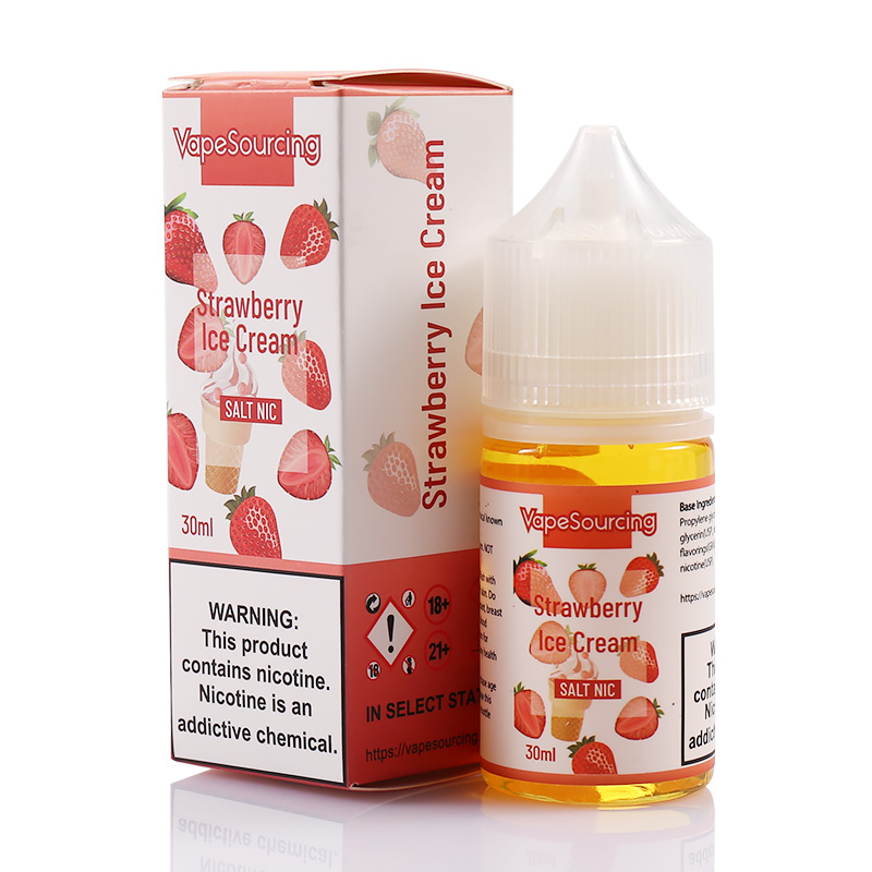 Vapesourcing Salt Series Strawberry Ice Cream E Juice Ml Vapesourcing