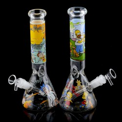 Glass Bong Colorful Water Pipe GB-042