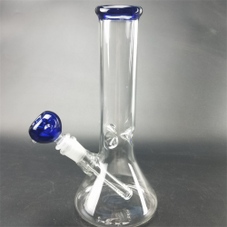 Glass Bong Heavy Blue Water Pipe GB-057