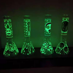 Glass Bong Nightshiny Water Pipe GB-056