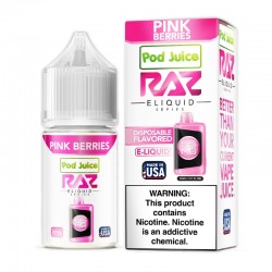 Pink Berries Pod Juice RAZ Disposable Collab Nic Salt E-juice 30ml
