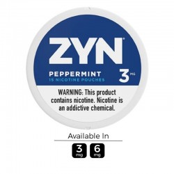 ZYN Peppermint Nicotine Pouches (15 pouches/can)