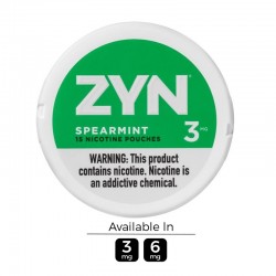 ZYN Spearmint Nicotine Pouches (15 pouches/can)