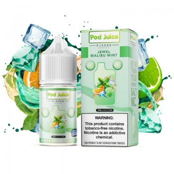 Pod Juice PJ5000 Series Jewel Malibu Mint E-juice 30ml