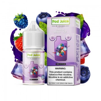 Pod Juice PJ5000 Series Triple Berry Ice E-juice 30ml