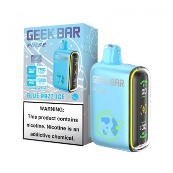 Blue Razz Ice Geek Bar Pulse 15000 Disposable Vape Kit