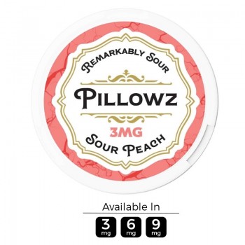 Pillowz TFN Sour Peach Nicotine Pouches (20 Pouches/Can)