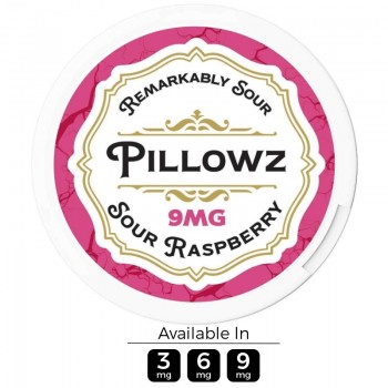 Pillowz TFN Sour Raspberry Nicotine Pouches (20 Pouches/Can)
