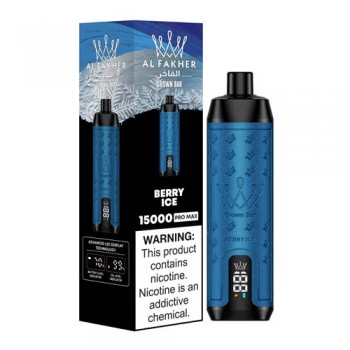 AL Fakher Crown Bar 15K 15000 Puffs Pro Max Disposable Vape 22ml 0.5%
