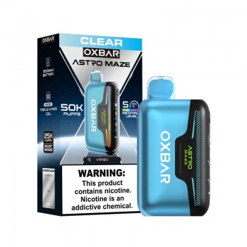Clear OXBAR Astro Maze 50K Disposable Vape