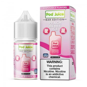 Pod Juice PJ5000 Series Bar Edition Peach Berry Ice E-juice 30ml