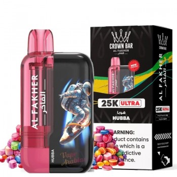 AL Fakher Crown Bar 25K Ultra Disposable Vape 22ml 0.5% (25000 Puffs)