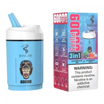 Bang De 60K 3-in-1 Disposable Vape 60ml 5% (60000 Puffs)