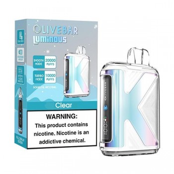 Clear Olive Bar Luminous 20K Disposable Vape