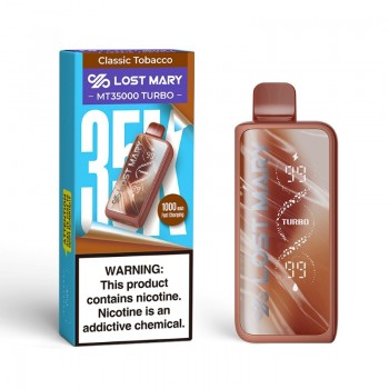 Classic Tobacco Lost Mary MT35000 Turbo Disposable Vape