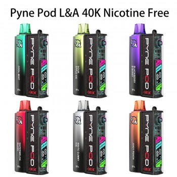 Pyne Pod L&A 40K Nicotine Free Disposable Vape 0% (40000 Puffs)
