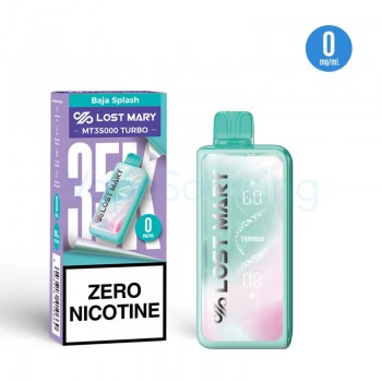 Lost Mary MT35000 Turbo Zero Nicotine Disposable Vape 0% (35000 Puffs)