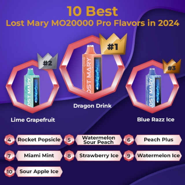 10 Best Lost Mary MO20000 Pro Flavors In 2024