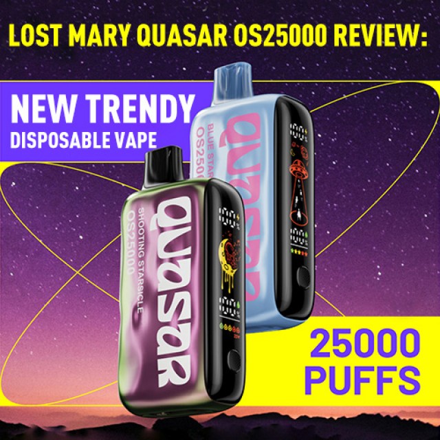 Lost Mary Quasar OS25000 Review: New Trendy Disposable Vape
