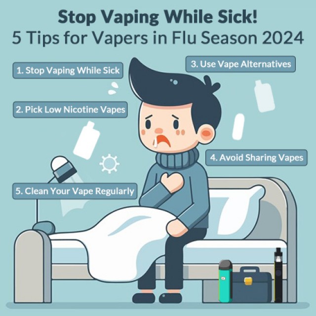 Stop Vaping While Sick! 5 Tips for Vapers in Flu Season 2024