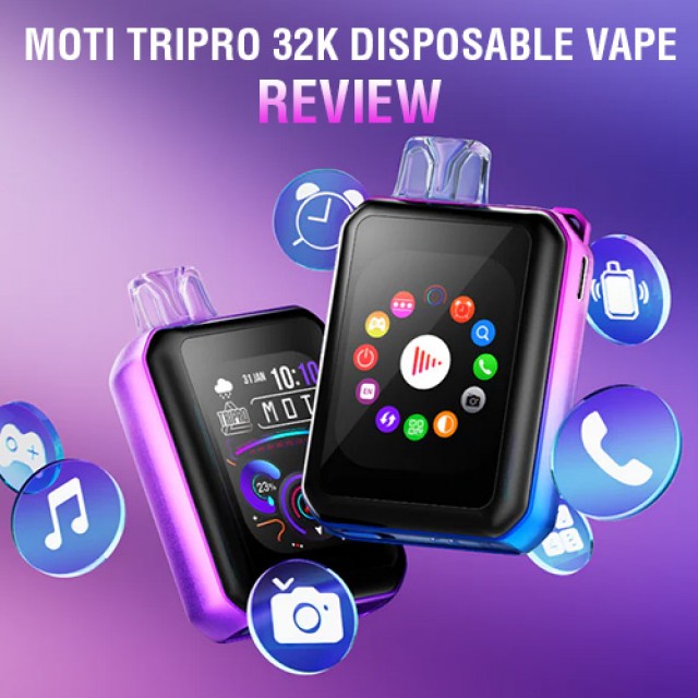 Moti Tripro 32K Disposable Vape Review: First Moti Smart Phone Vape
