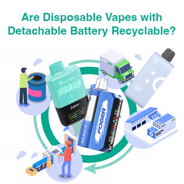 Are Disposable Vapes with Detachable Battery Recyclable?