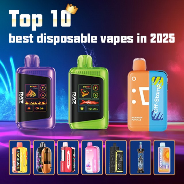 Top 10 Best Disposable Vapes in 2025