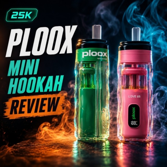 Ploox Mini Hookah 25K Review: Bubbles, Handy and Clean