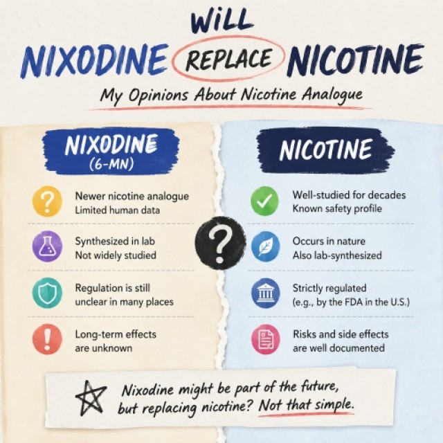 Will Nixodine Replace Nicotine? My Opinions About Nicotine Analogue