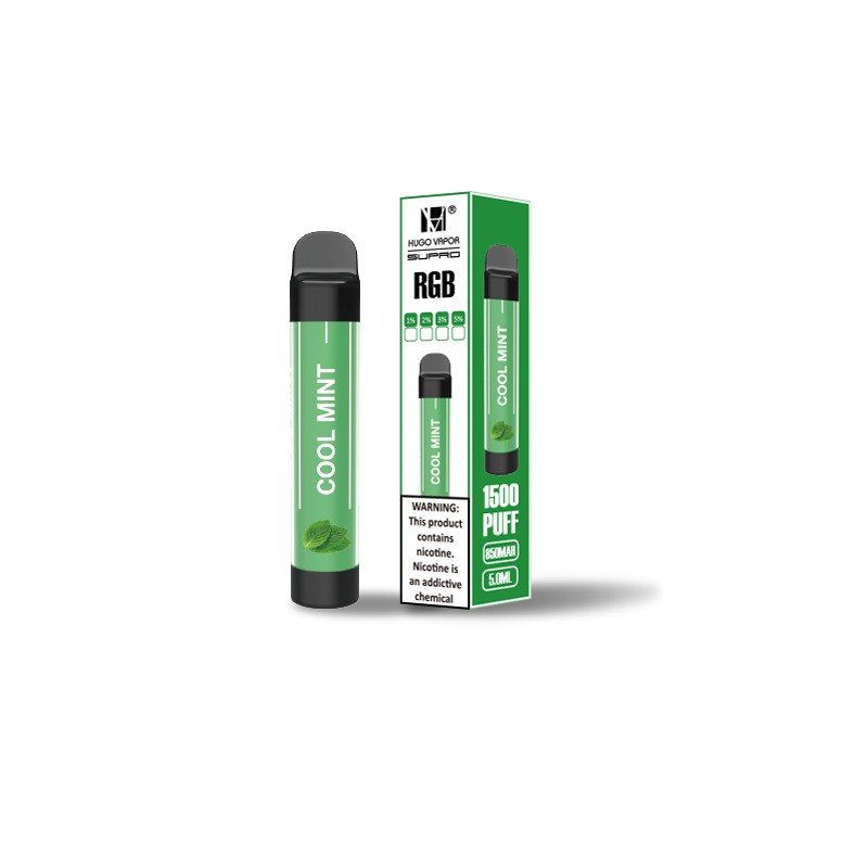 hugo vapor supro rgb disposable cool mint