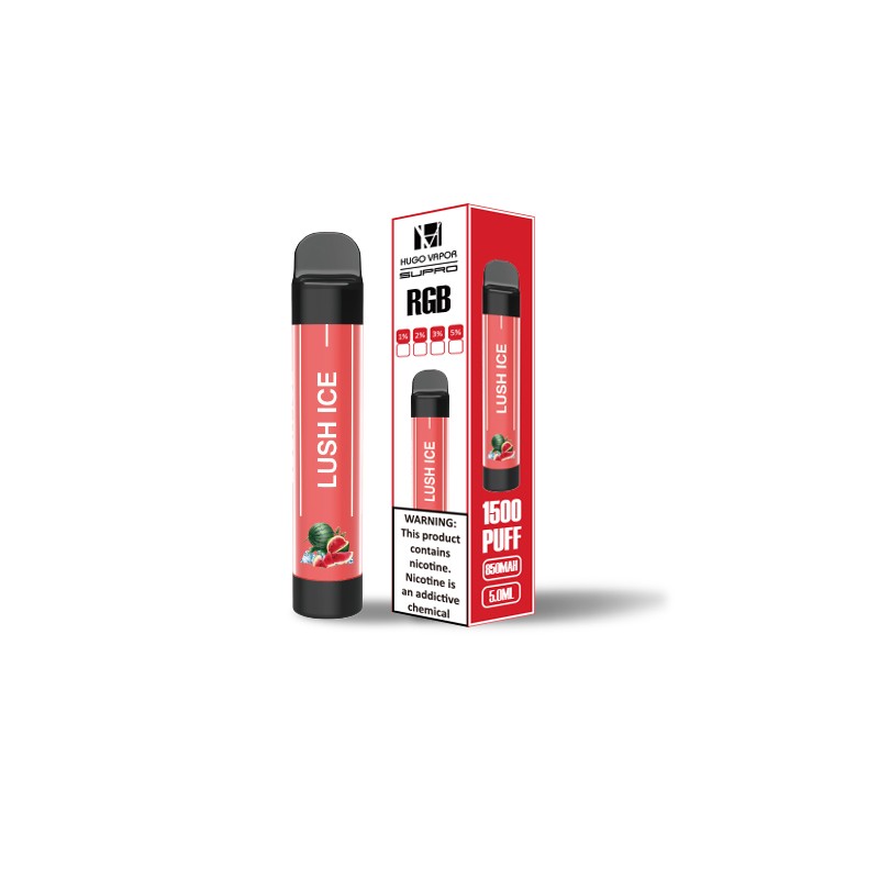 hugo vapor supro rgb disposable lush ice
