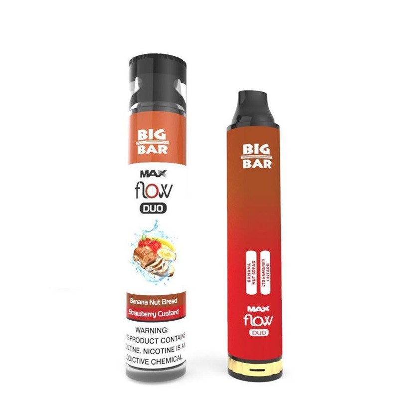 bigbar max flow duo disposable Banana Nut Bread & Strawberry Custard