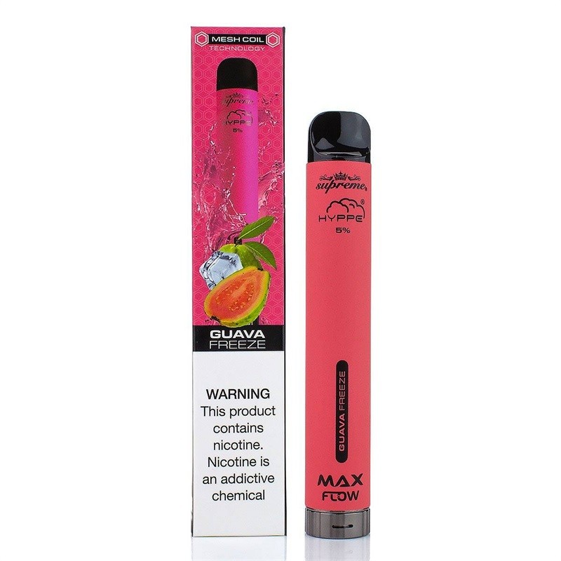 hyppe max flow mesh disposable vape guava freeze