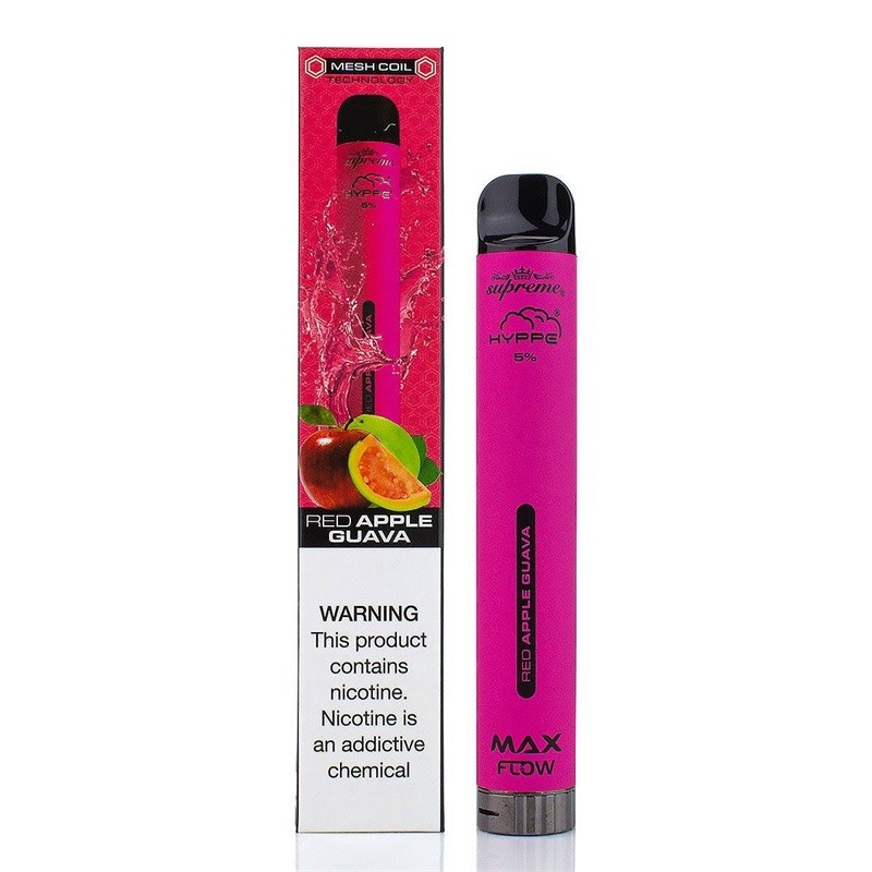 hyppe max flow mesh disposable vape red apple guava