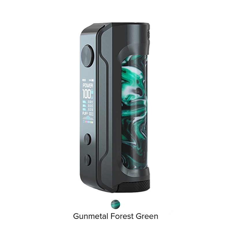 obs engine 100w box mod gunmetal forest green