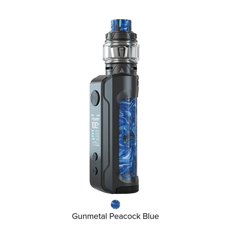 obs engine 100w mod kit gunmetal peacock blue