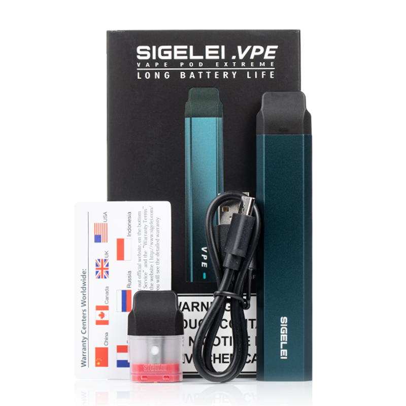 sigelei - vpe - pod system - packaging