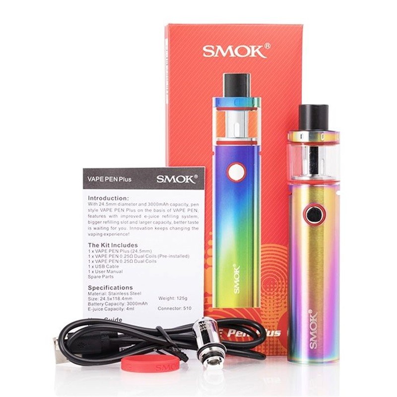 smok vape pen plus 3000mah kit - package contents