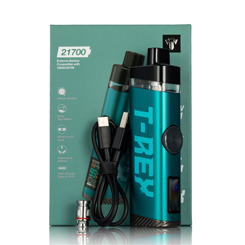 teslacigs - t-rex - pod mod - packaging