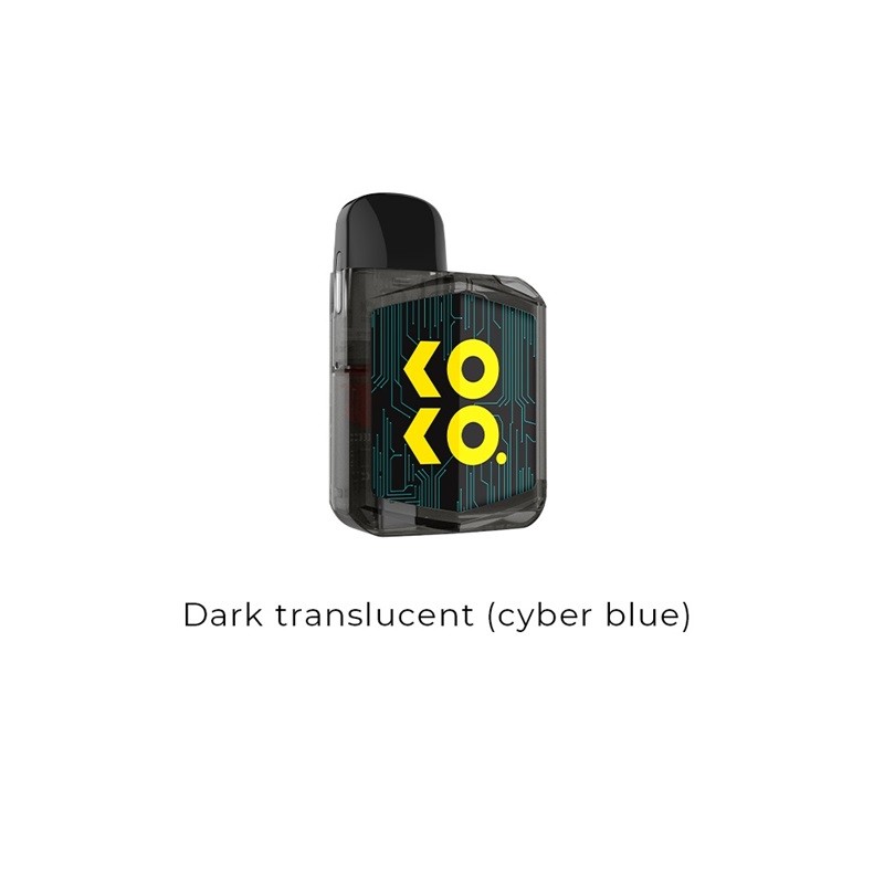 Dark translucent (cyber blue)