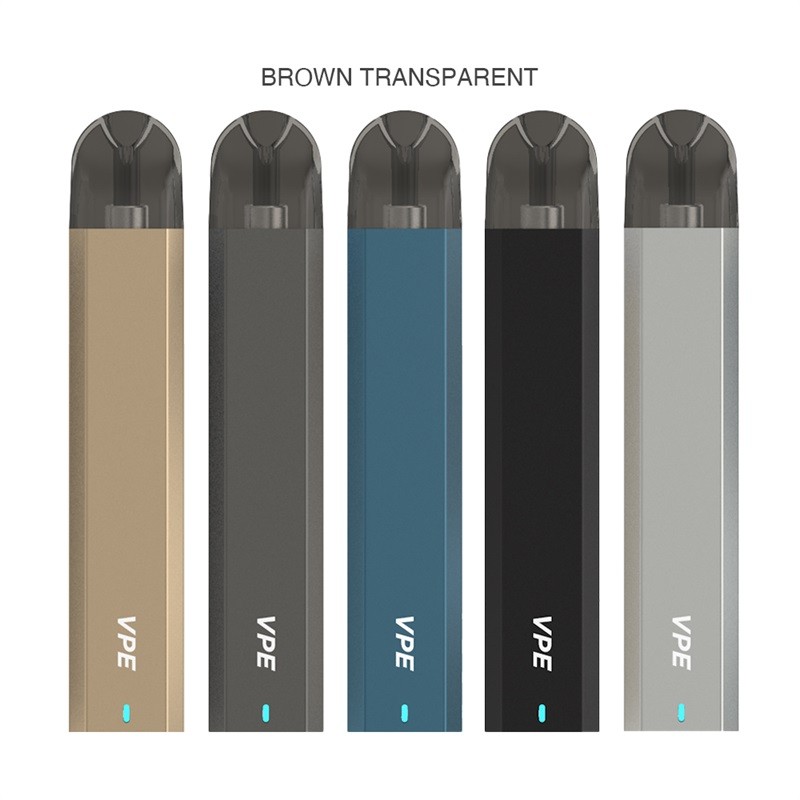 sigelei vpe ii pod kit with brown transparent cartridge