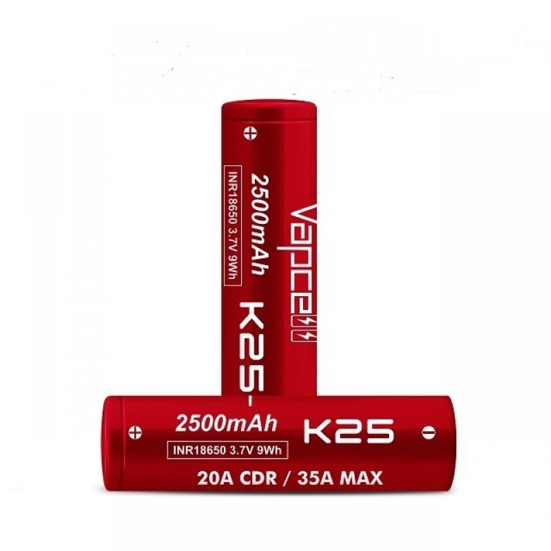 Vapcell K25 18650 Battery 3.7V 35A 1