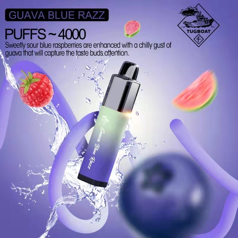 TUGBOAT 4000 guava blue razz