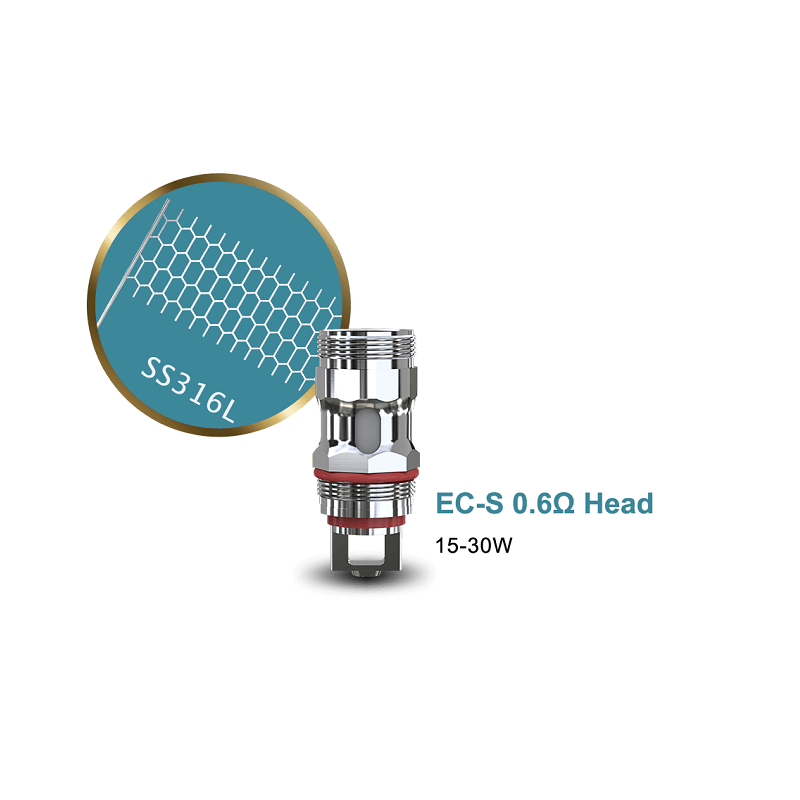 Eleaf EC-S 0.6ohm Coil Head (5pcs/pack)