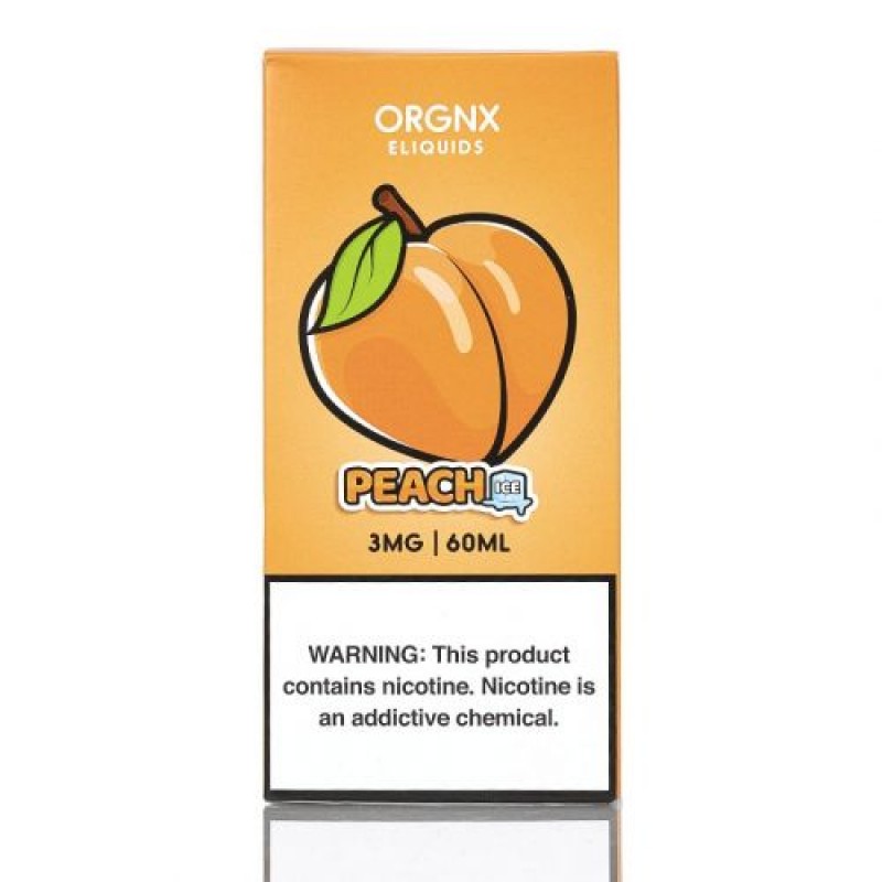 Orgnx Eliquids Peach Ice E-Juice box