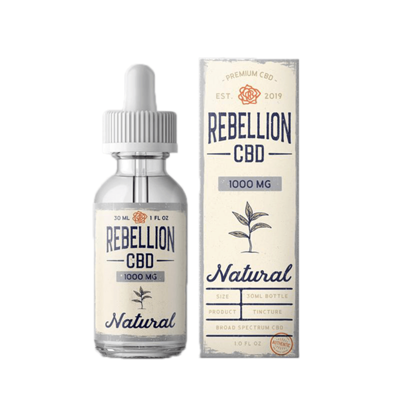 Rebellion CBD Natural Flavor Broad Spectrum CBD Oil