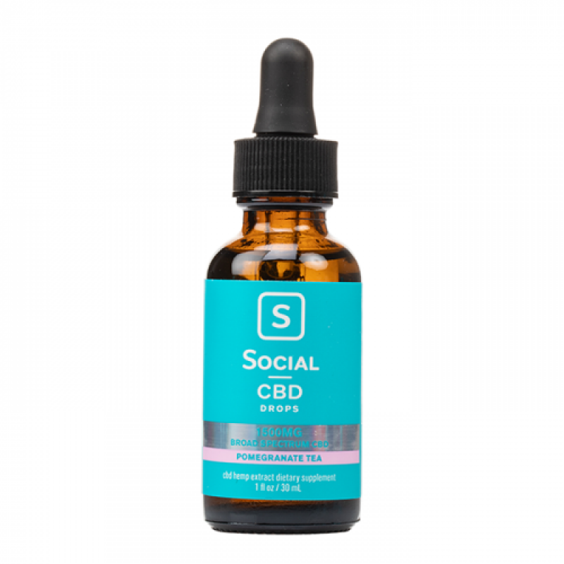 1500mg Social CBD Pomegranate Tea