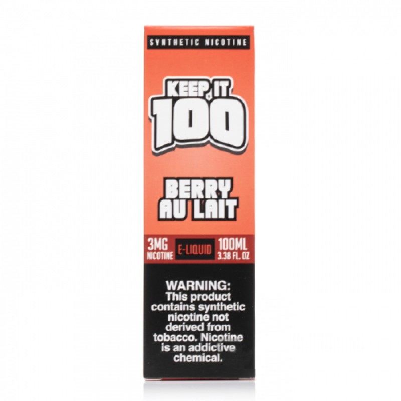 Keep It 100 Berry Au Lait E-juice 100ml box