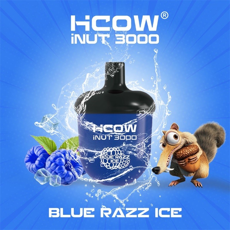 Blue Razz Ice HCOW iNut 3000 Disposable