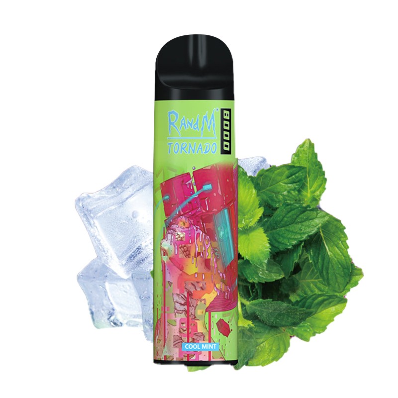 cool mint R and M Tornado 8000 Rechargeable Disposable Kit